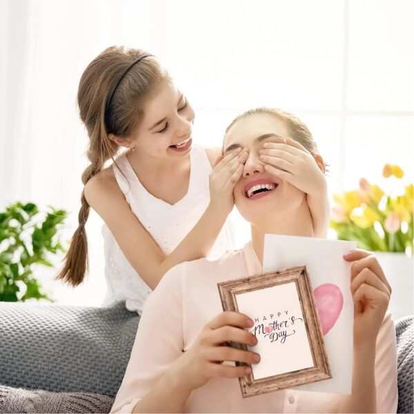 House Day 8 Pack Picture Frames, Photo Frame Set for Family, Multi Sizes Including 8x10, 5x7, 4x6, Retro Brown