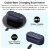 T12 in-Ear Wireless Earbuds Bluetooth 5.3 Headphones with 32EQ Mode,Stereo Bass Bluetooth Earbuds with ENC Noise Cancelling Mic,55H Play,IPX8 Waterproof,Wireless Charging for Home,Sports,Travel