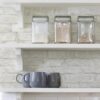 White Portsmouth Brick Vinyl Peel and Stick Wallpaper, 20.8 in x 18 ft, 31.2 Sq. ft.
