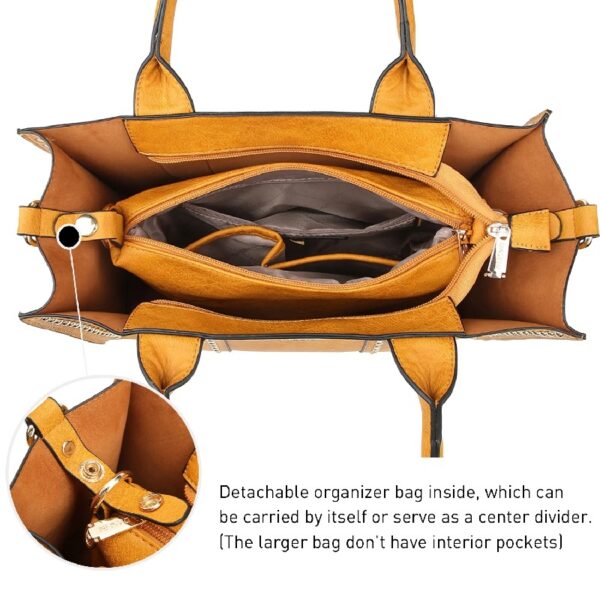 43b0a5823d2e4421aea1b32d01788592 Women's 3Pcs Purse Handbag Shoulder Bag Tote Satchel Hobo Bag Briefcase Work Bag for Ladies