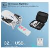 Drone with Dual 4K HD Cameras, FPV Foldable Drone for Kids Adults RC Quadcopter for Beginners with 2 Batteries and Carrying Case, Gray