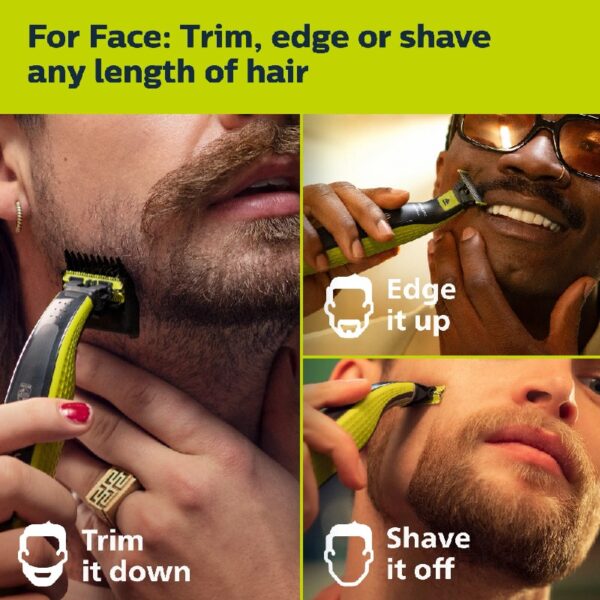 Oneblade 360 Face Hybrid Electric Trimmer and Shaver, QP2724/70