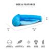 Shaka Sling XL Pool Float, Doubled-Sided Mesh, Quick Draining Fabric, No Inflation Needed, Sweet Shells Berry
