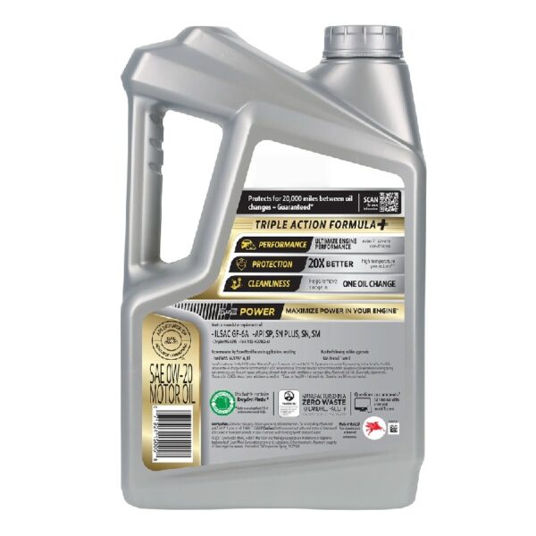Extended Performance Full Synthetic Motor Oil 0W-20, 5 Quart