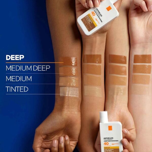 Anthelios Tinted Mineral Fluid Sunscreen for Face SPF 50, 1.7 fl oz