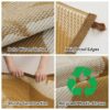 Outdoor Rug Carpet 5'x8' Waterproof Reversible Patio Rug Portable Indoor Outdoor Rug Plastic Straw Rug for Beach RV Camping Garden Picnic Deck Backyard Porch Decor Black
