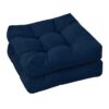 2 PCS 21'' x 21'' Patio Chair Seat Cushion Pads Indoor/Outdoor Turquoise
