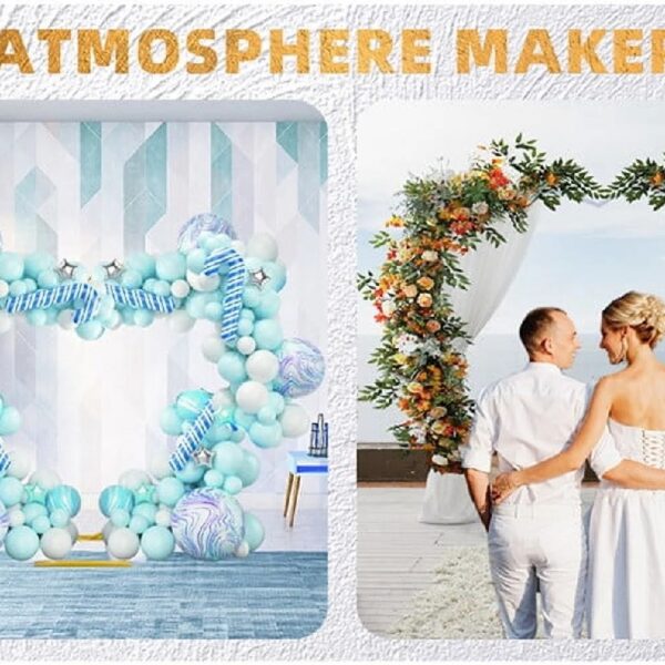 Heart Shape Wedding Arches for Ceremony,6.7ft Gold Arch Backdrop Stand,Metal Heart Shape Balloon Arch Frame with Base for Wedding Birthday Party Decor