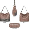Hobo Bag Purses and Handbags for Women Top Handle Handbags with Zipper