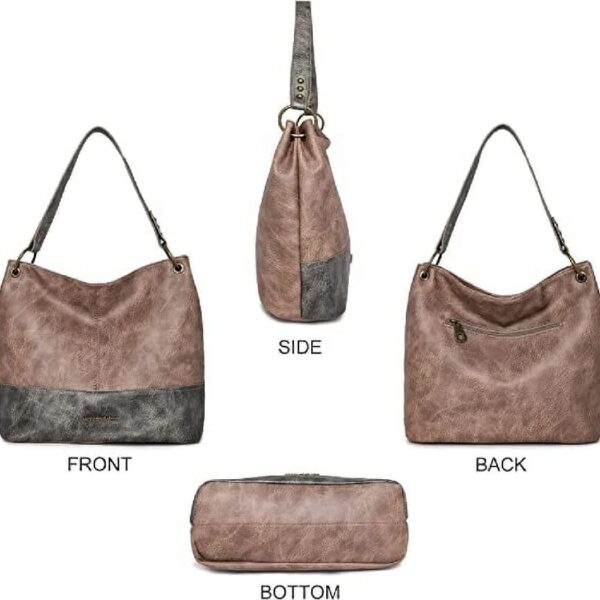 Hobo Bag Purses and Handbags for Women Top Handle Handbags with Zipper