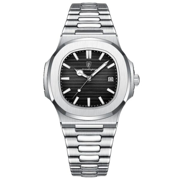 Men Watch Rose Gold Quartz Stainless Steel Sports Waterproof Luminous Date Fashion Watches