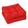 2 PCS 21'' x 21'' Patio Chair Seat Cushion Pads Indoor/Outdoor Turquoise