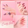 Candy Lover Gel Nail Polish Kit with UV LED Lamp, 12 Colors Cute Lady Gel Polish Starter Kit, All-in-One Quick Dry Soak Off Nail Gel Manicure Kit with DIY Tools Valentine Gift for Women