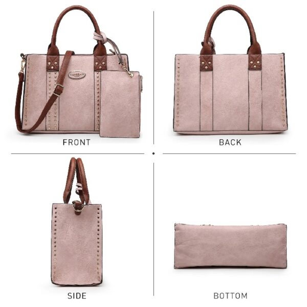 460ff2da65c94e1796f9b32d017882a1 Women's 3Pcs Purse Handbag Shoulder Bag Tote Satchel Hobo Bag Briefcase Work Bag for Ladies