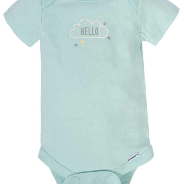 Assorted Short Sleeve Onesies Bodysuits, 8pk (Baby Boy or Baby Girl Unisex)