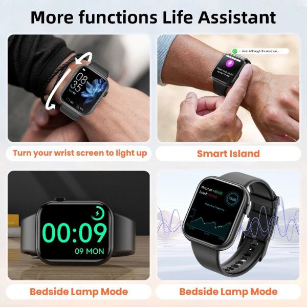 2025 New 1.85-inch Women's Smartwatch with Answer/Make Calls/120+Sports Modes/Two watch straps, IP68 Waterproof Fitness Tracker Fits for Android Iphone Devices（Gold Milan Steel Belt）
