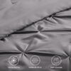 Dorm Bedding Twin Comforter Set - 5 Pieces Pintuck Bed in A Bag with Comforters, Sheets, Pillowcases & Shams