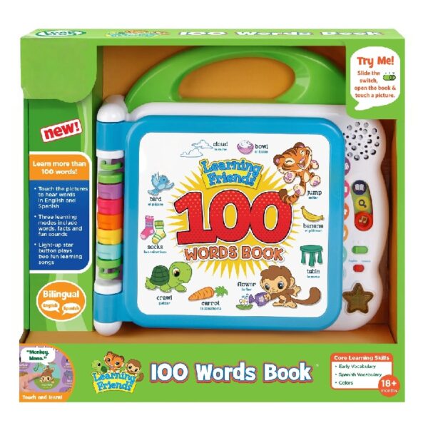 Learning Friends 100 Words Book Baby and Toddler Toys