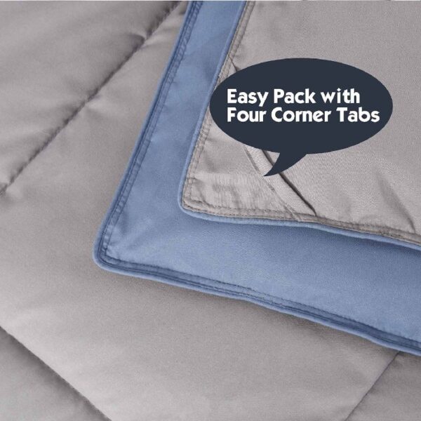 Light Weight Down Alternative Comforter Set, Queen, Green, Reversible