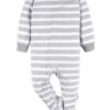 Baby and Toddler Neutral Microfleece Blanket Sleeper Pajamas, 3-Pack, Sizes 0/3M-5T
