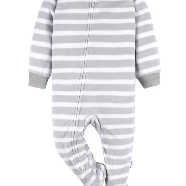 Baby and Toddler Neutral Microfleece Blanket Sleeper Pajamas, 3-Pack, Sizes 0/3M-5T