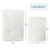 Nestl Set of 3 Absorbent Memory Foam Bath Mat Bathroom Rugs, Gray, Large 20