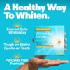 Enamel-Safe & Peroxide-Free Teeth Whitening Strips, Dentist Formulated, 14-Pack