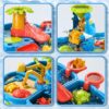 Sand Water Table for Toddlers, 4 in 1 Sand Table and Water Play Table, Kids Table Activity Sensory Play Table Beach Sand Water Toy for Outdoor Backyard for Toddlers Age 2-4 Gift