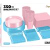 Exquisite 350 Piece Easter Plastic Disposable Party Plates & Dinnerware Combo Set