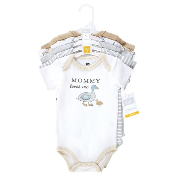 Short Sleeve Bodysuits, 5-Pack, Newborn- 24 Months