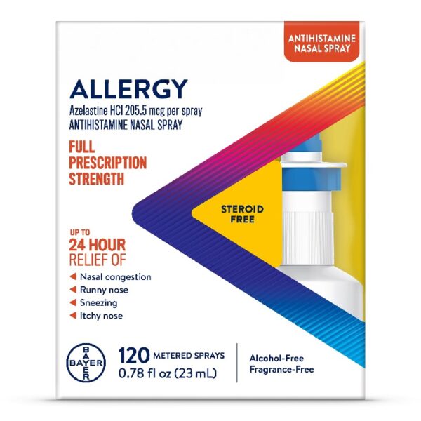 Allergy Medicine, Steroid Free Antihistamine Nasal Spray, 120 Metered Sprays