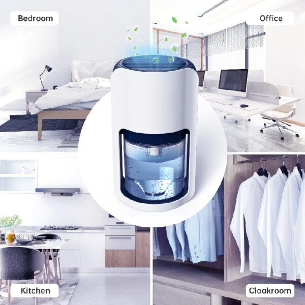 1200ml Ultra Quiet Dehumidifier with Automatic Defrosting for Home, 480 Sq ft