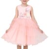 Flower Girls Dress Blue Belted Wedding Party Bridesmaid 12