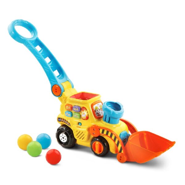 Pop-a-Balls Push & Pop Bulldozer with Accessories, Baby and Toddler Toys