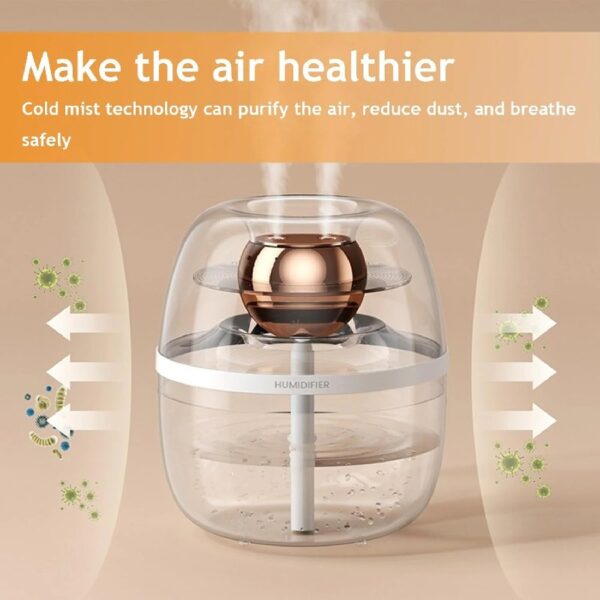 Dreamzy Humidifier 2025 New, Dreamzy Humidifiers for Bedroom Large Room and Bedroom Small, Dreamzy Humidifier Copper Coil, Small Table Top Humidifiers for Bedroom, Desktop Humidifier (B-Pink)