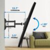 Full Motion TV Wall Mount with Swivel Arm for 28