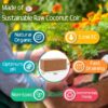 10lb of  100% Organic Coco Coir Bricks with Low EC and pH Balance High Expansion Coco Fiber for Herbs, Flowers,Plants Gardening Renewable Coconut Soil