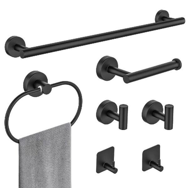 Bathroom Hardware Set, 7 Pieces Bathroom Accessories Set Includes 24