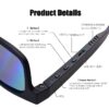 Unisex Smart Sunglasses with Bluetooth, Black