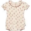 By Gerber Baby Girl Bubble Romper with Flutter Sleeves, Sizes 0/3 Months - 24 Months