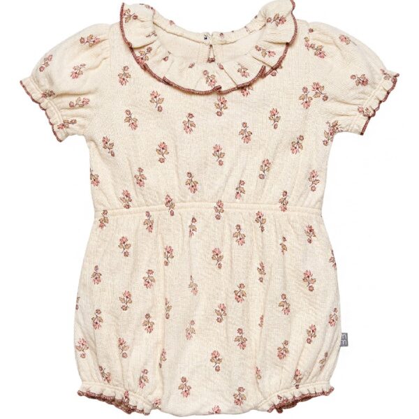 By Gerber Baby Girl Bubble Romper with Flutter Sleeves, Sizes 0/3 Months - 24 Months