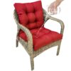 42” x 21” Hawaii Back Chair Outdoor Seating Cushions, Durable Polyester