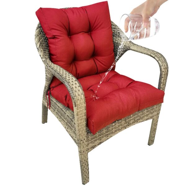 42” x 21” Hawaii Back Chair Outdoor Seating Cushions, Durable Polyester
