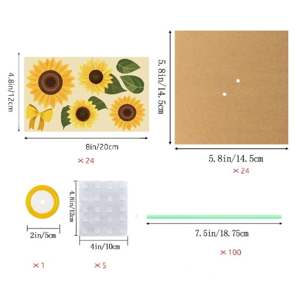 24 Pieces Flower Bouquet Craft Kit Mother'S Day Flower Bouquet Paper Craft Kit Colorful Diy Thankful Gift Craft for Teacher Appreciation Week Spring Handmade Project Classroom Activities