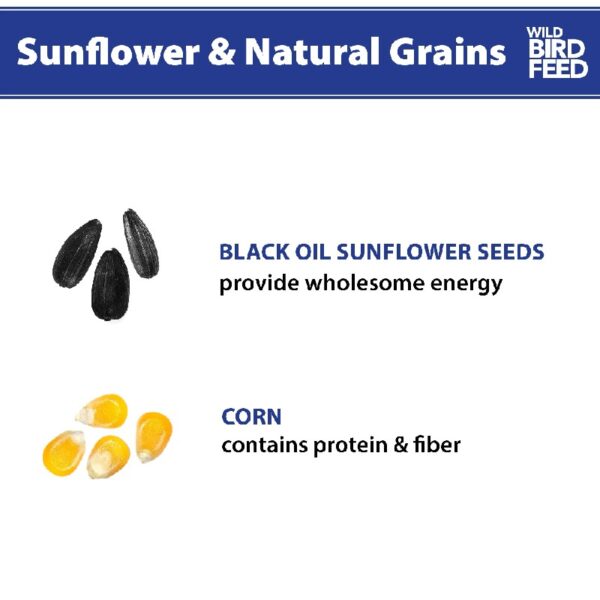 (5 pack) Sunflower & Natural Grains Wild Bird Feed, 5 lb