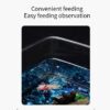 WINDLAND Clear Fish Habitat for Aquatic Pets Salamanders and Plant Life