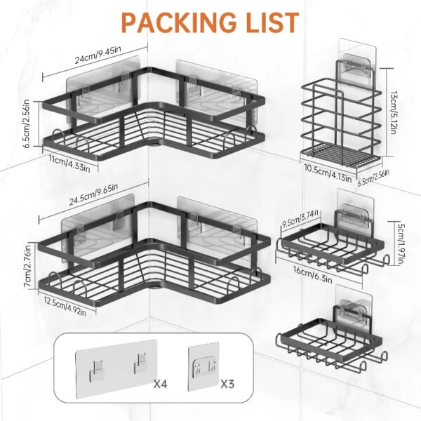 Bathroom Hardware Set, 7 Pieces Bathroom Accessories Set Includes 24