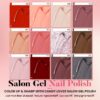Candy Lover Gel Nail Polish Kit with UV LED Lamp, 12 Colors Cute Lady Gel Polish Starter Kit, All-in-One Quick Dry Soak Off Nail Gel Manicure Kit with DIY Tools Valentine Gift for Women