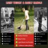 24V Black Electric Weed Eater Lawn Edger Cordless Grass String Trimmer Cutter + 2 Batteries & 3 Types Blades