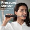3100 Power Toothbrush, Rechargeable Electric Toothbrush with Pressure Sensor, Black HX3681/04